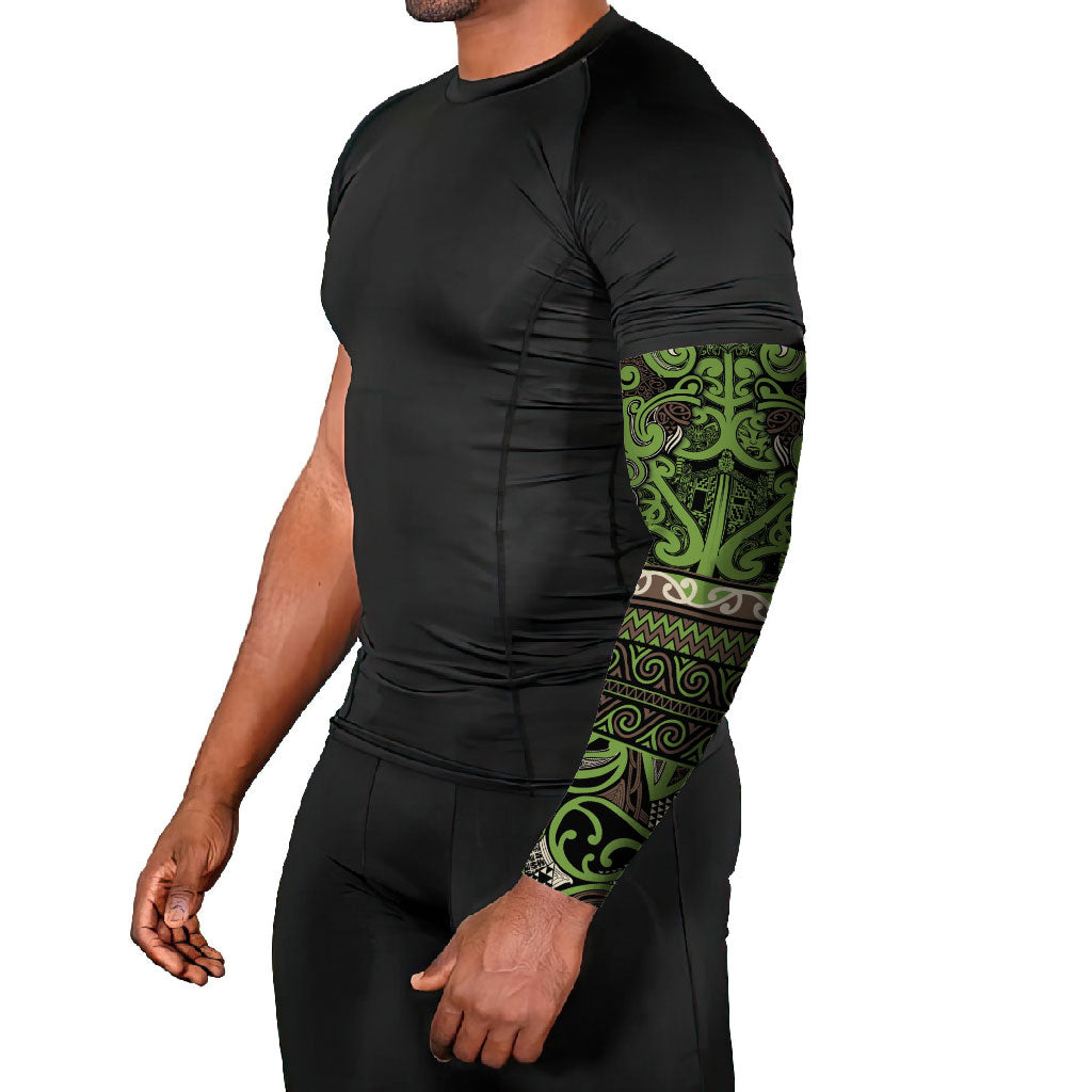 Aotearoa Iwi Ngati Raukawa Arm Sleeves Maori Wharenui House Tribal Pattern