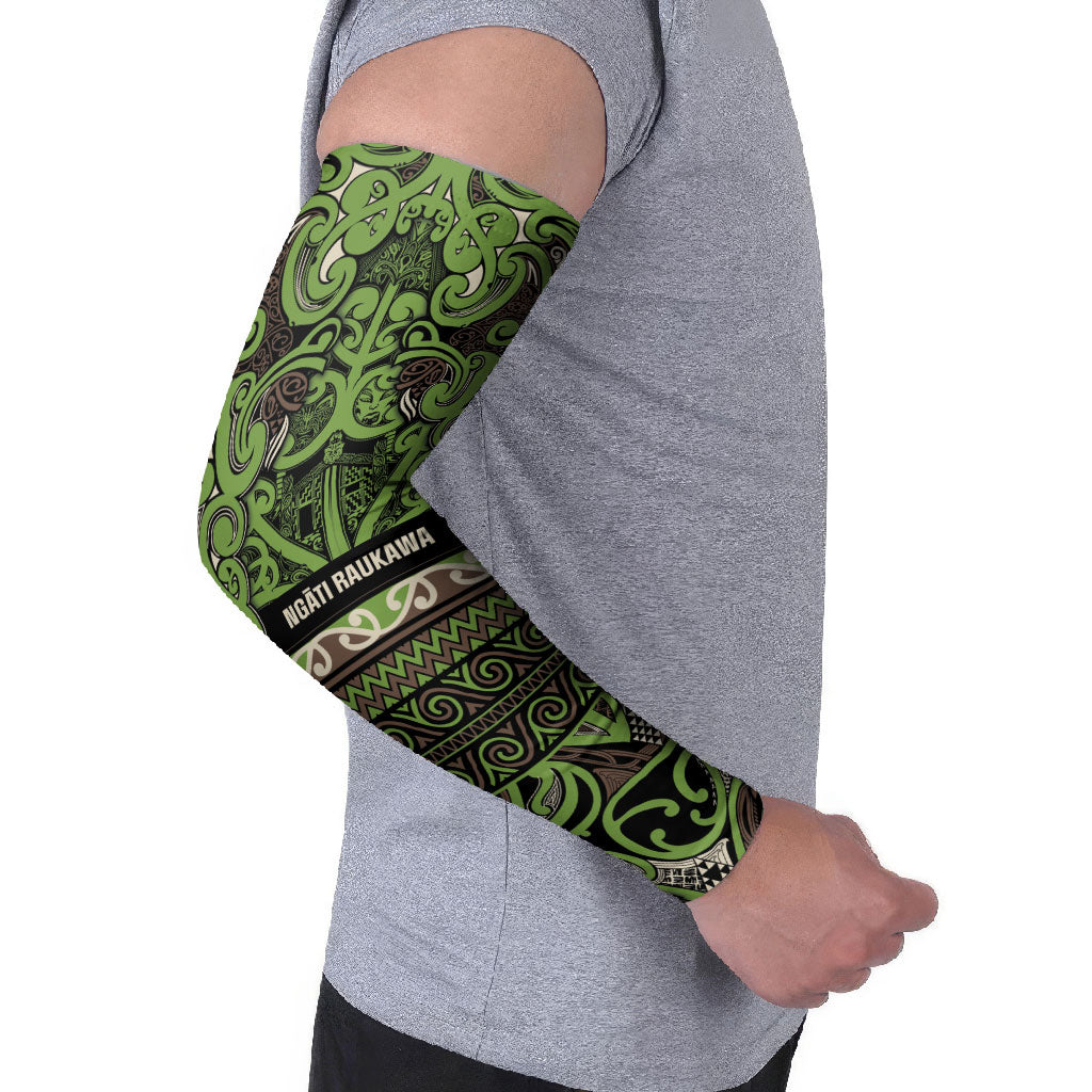 Aotearoa Iwi Ngati Raukawa Arm Sleeves Maori Wharenui House Tribal Pattern