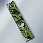 Aotearoa Iwi Ngati Raukawa Auto Sun Shade Maori Wharenui House Tribal Pattern