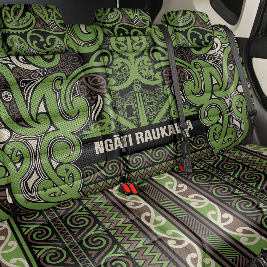 Aotearoa Iwi Ngati Raukawa Back Car Seat Cover Maori Wharenui House Tribal Pattern