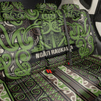 Aotearoa Iwi Ngati Raukawa Back Car Seat Cover Maori Wharenui House Tribal Pattern