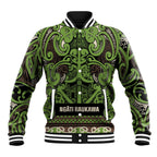 Aotearoa Iwi Ngati Raukawa Baseball Jacket Maori Wharenui House Tribal Pattern