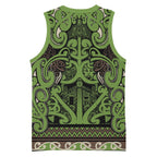 Aotearoa Iwi Ngati Raukawa Basketball Jersey Maori Wharenui House Tribal Pattern
