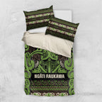 Aotearoa Iwi Ngati Raukawa Bedding Set Maori Wharenui House Tribal Pattern