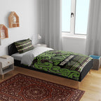 Aotearoa Iwi Ngati Raukawa Bedding Set Maori Wharenui House Tribal Pattern