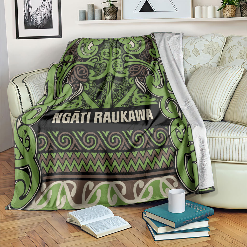 Aotearoa Iwi Ngati Raukawa Blanket Maori Wharenui House Tribal Pattern