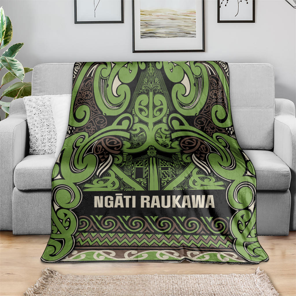 Aotearoa Iwi Ngati Raukawa Blanket Maori Wharenui House Tribal Pattern