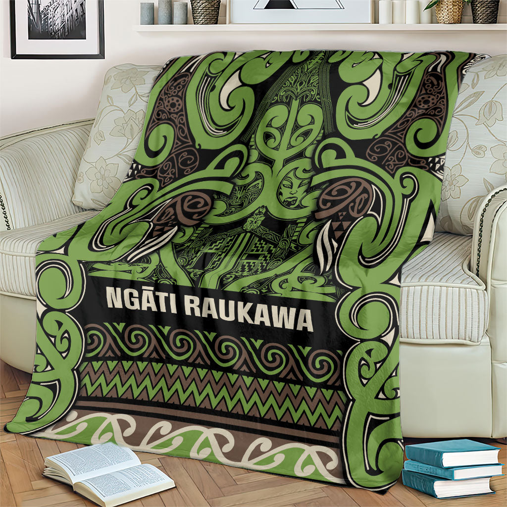 Aotearoa Iwi Ngati Raukawa Blanket Maori Wharenui House Tribal Pattern