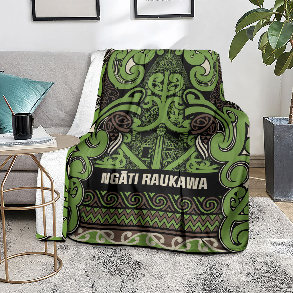 Aotearoa Iwi Ngati Raukawa Blanket Maori Wharenui House Tribal Pattern
