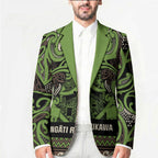 Aotearoa Iwi Ngati Raukawa Blazer Maori Wharenui House Tribal Pattern