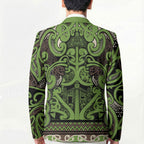 Aotearoa Iwi Ngati Raukawa Blazer Maori Wharenui House Tribal Pattern