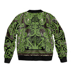 Aotearoa Iwi Ngati Raukawa Bomber Jacket Maori Wharenui House Tribal Pattern