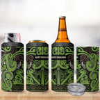 Aotearoa Iwi Ngati Raukawa 4 in 1 Can Cooler Tumbler Maori Wharenui House Tribal Pattern