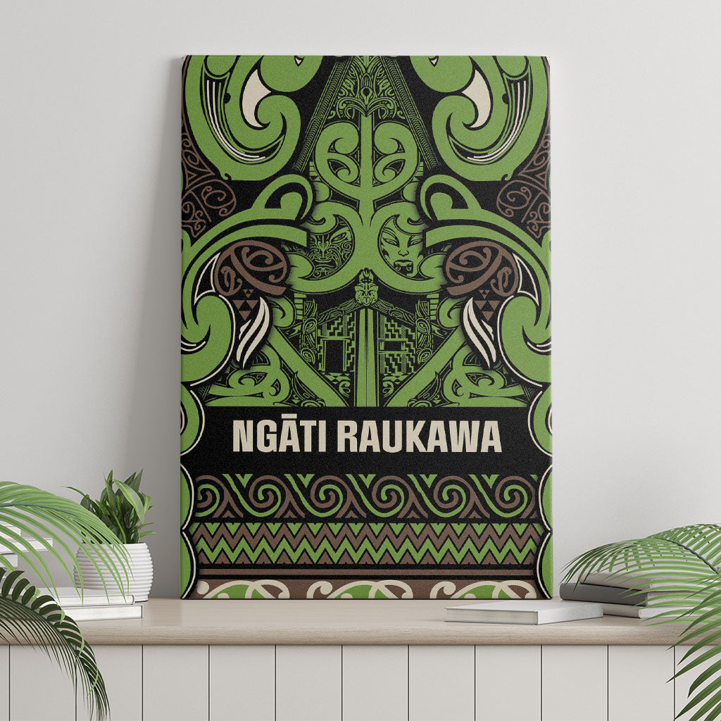 Aotearoa Iwi Ngati Raukawa Canvas Wall Art Maori Wharenui House Tribal Pattern