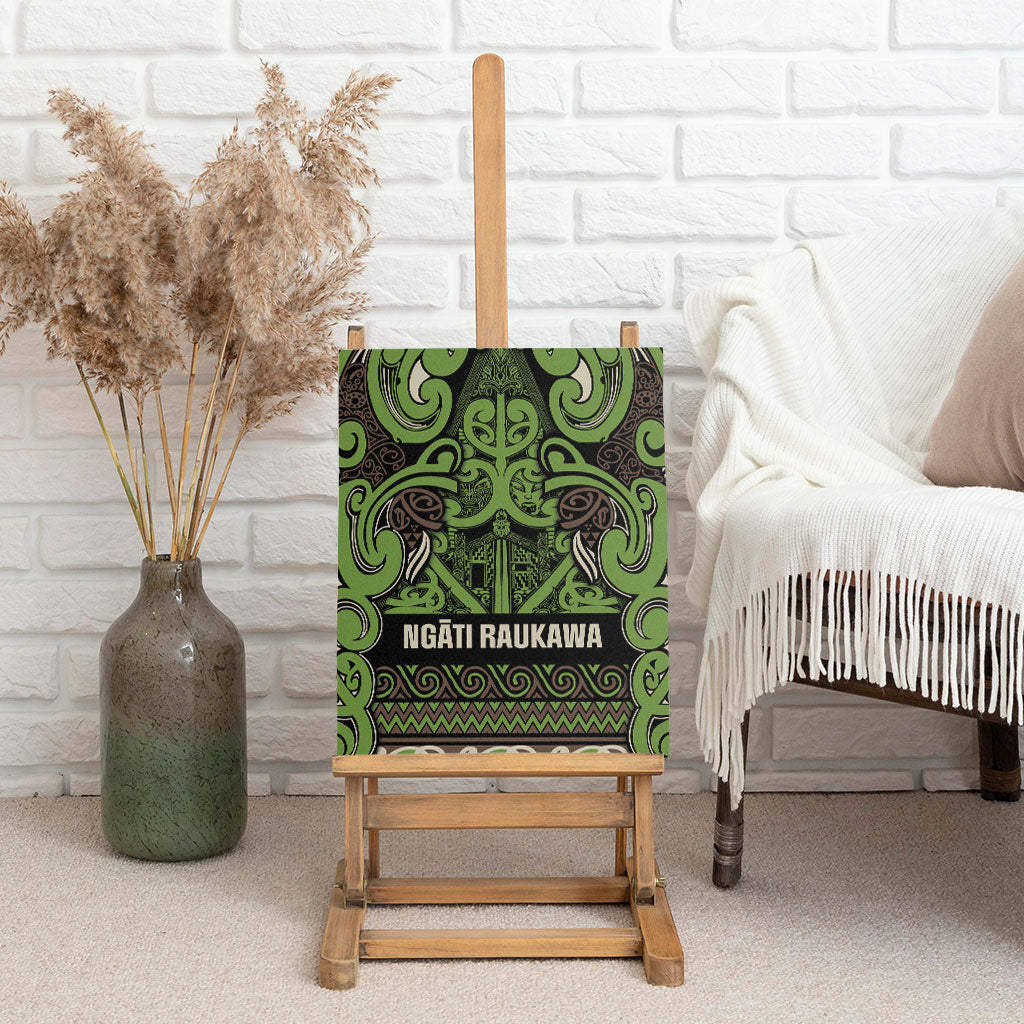 Aotearoa Iwi Ngati Raukawa Canvas Wall Art Maori Wharenui House Tribal Pattern