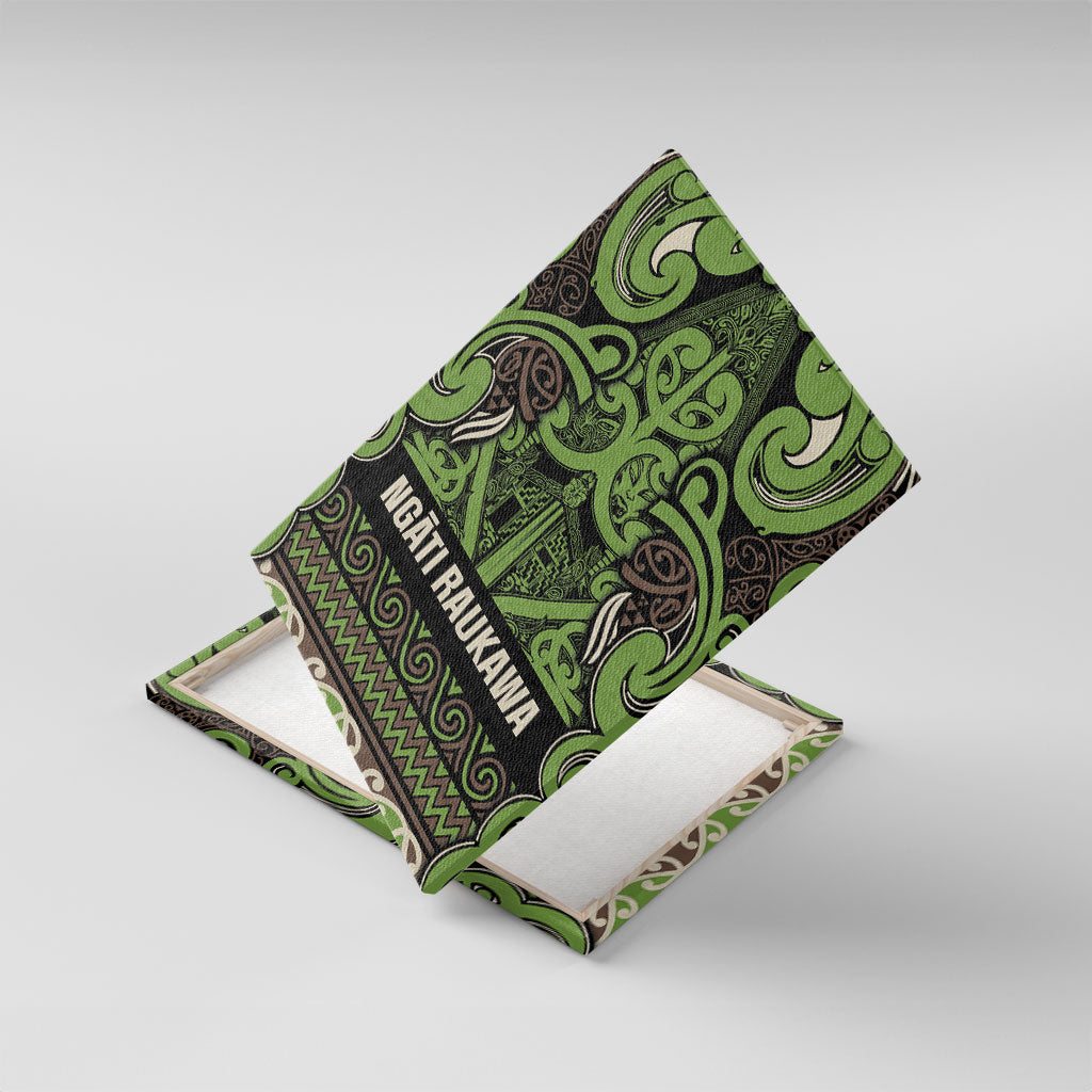 Aotearoa Iwi Ngati Raukawa Canvas Wall Art Maori Wharenui House Tribal Pattern