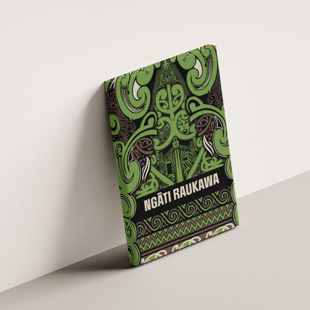 Aotearoa Iwi Ngati Raukawa Canvas Wall Art Maori Wharenui House Tribal Pattern
