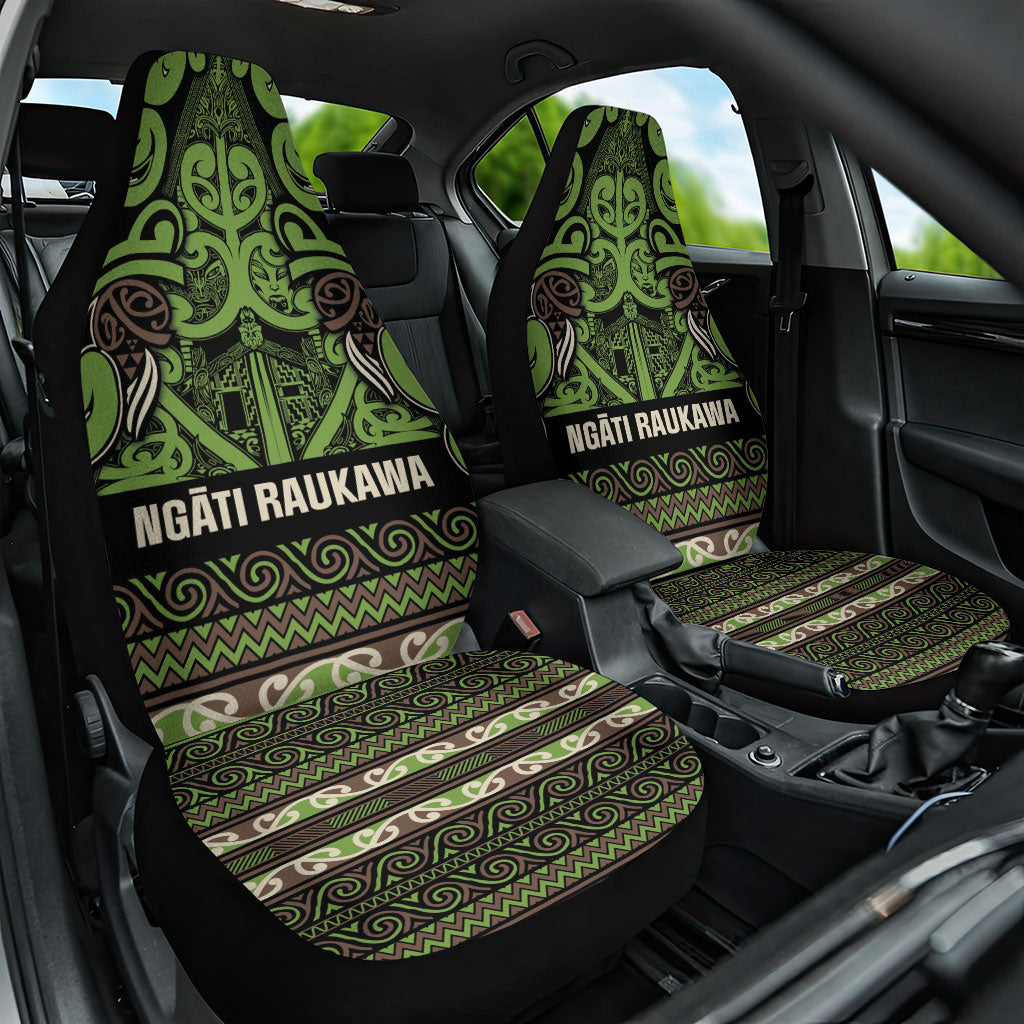 Aotearoa Iwi Ngati Raukawa Car Seat Cover Maori Wharenui House Tribal Pattern