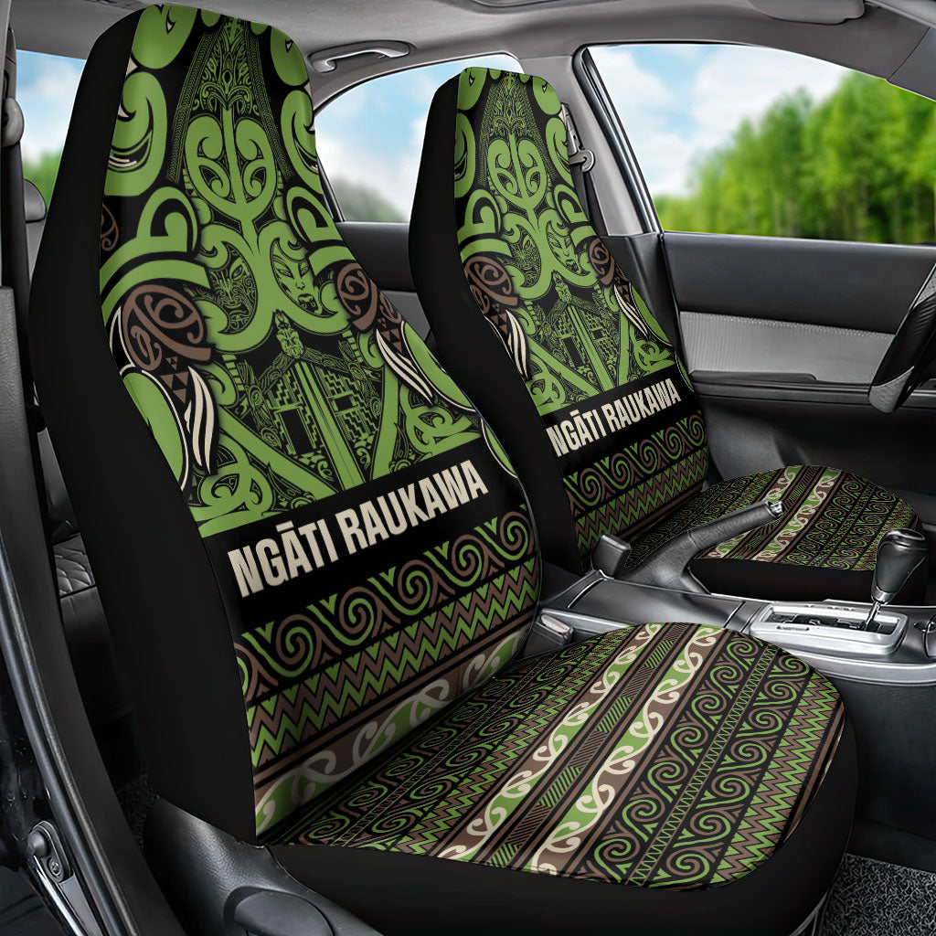 Aotearoa Iwi Ngati Raukawa Car Seat Cover Maori Wharenui House Tribal Pattern