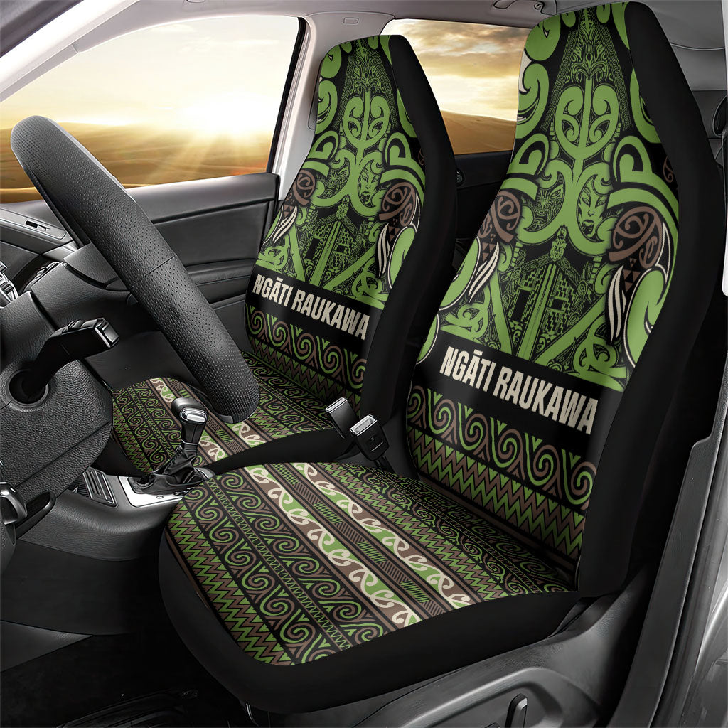 Aotearoa Iwi Ngati Raukawa Car Seat Cover Maori Wharenui House Tribal Pattern