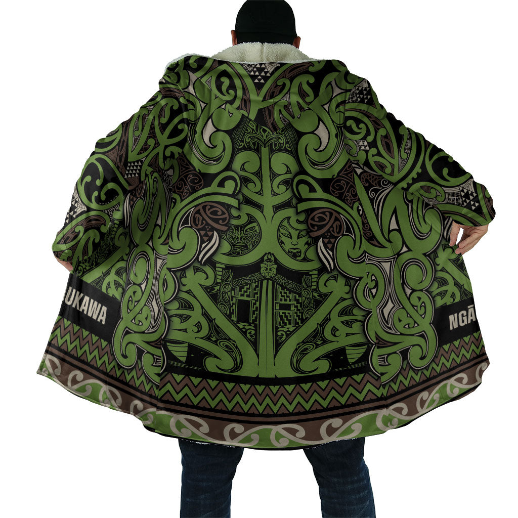 Aotearoa Iwi Ngati Raukawa Cloak Maori Wharenui House Tribal Pattern