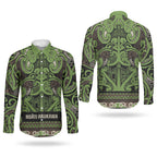 Aotearoa Iwi Ngati Raukawa Couples Matching Off Shoulder Maxi Dress and Long Sleeve Button Shirt Maori Wharenui House Tribal Pattern