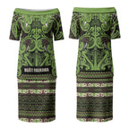 Aotearoa Iwi Ngati Raukawa Couples Matching Puletasi and Hawaiian Shirt Maori Wharenui House Tribal Pattern