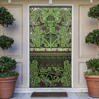 Aotearoa Iwi Ngati Raukawa Door Cover Maori Wharenui House Tribal Pattern