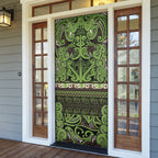 Aotearoa Iwi Ngati Raukawa Door Cover Maori Wharenui House Tribal Pattern