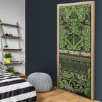 Aotearoa Iwi Ngati Raukawa Door Cover Maori Wharenui House Tribal Pattern