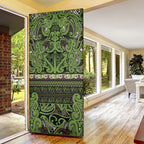 Aotearoa Iwi Ngati Raukawa Door Cover Maori Wharenui House Tribal Pattern