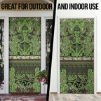 Aotearoa Iwi Ngati Raukawa Door Cover Maori Wharenui House Tribal Pattern