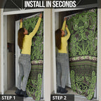 Aotearoa Iwi Ngati Raukawa Door Cover Maori Wharenui House Tribal Pattern