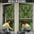Aotearoa Iwi Ngati Raukawa Door Cover Maori Wharenui House Tribal Pattern