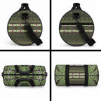 Aotearoa Iwi Ngati Raukawa Duffle Bag Maori Wharenui House Tribal Pattern