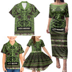 Aotearoa Iwi Ngati Raukawa Family Matching Puletasi and Hawaiian Shirt Maori Wharenui House Tribal Pattern