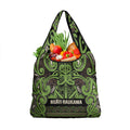 Aotearoa Iwi Ngati Raukawa Grocery Bag Maori Wharenui House Tribal Pattern