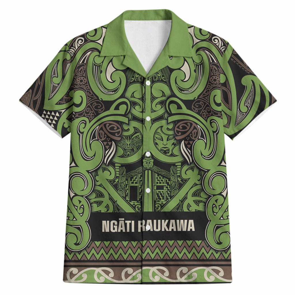 Aotearoa Iwi Ngati Raukawa Hawaiian Shirt Maori Wharenui House Tribal Pattern