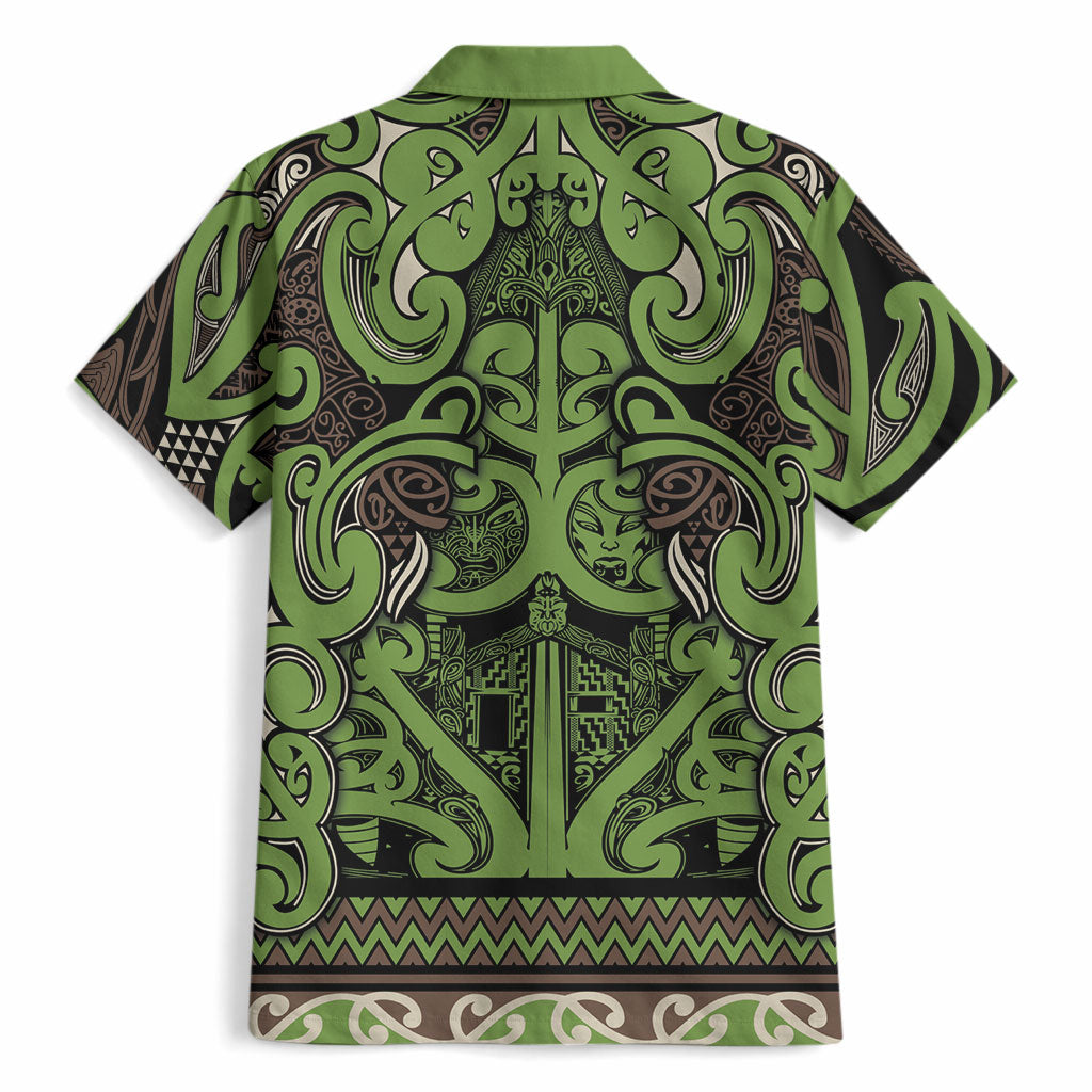 Aotearoa Iwi Ngati Raukawa Hawaiian Shirt Maori Wharenui House Tribal Pattern