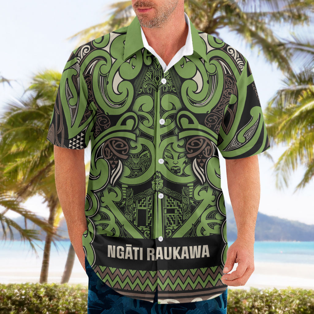 Aotearoa Iwi Ngati Raukawa Hawaiian Shirt Maori Wharenui House Tribal Pattern