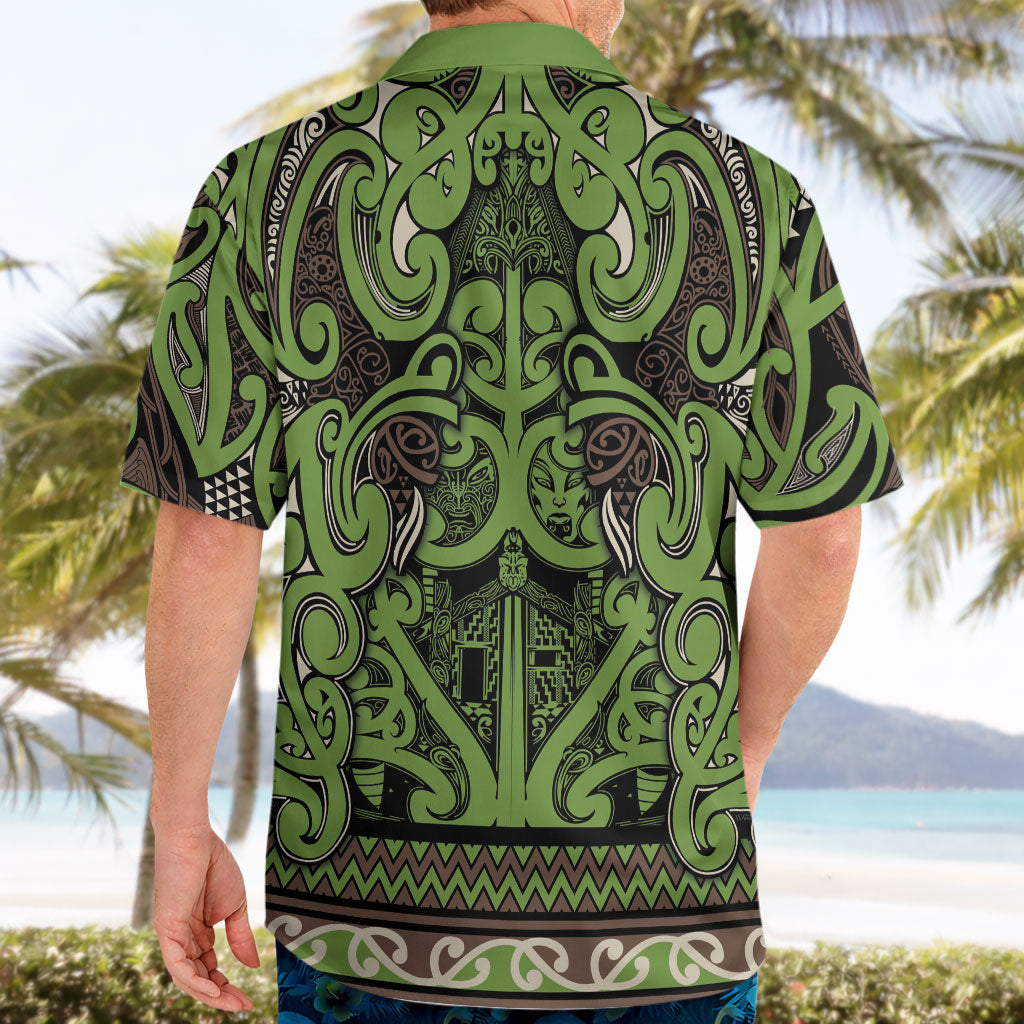 Aotearoa Iwi Ngati Raukawa Hawaiian Shirt Maori Wharenui House Tribal Pattern