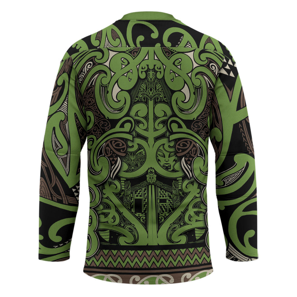 Aotearoa Iwi Ngati Raukawa Hockey Jersey Maori Wharenui House Tribal Pattern