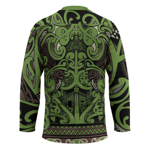 Aotearoa Iwi Ngati Raukawa Hockey Jersey Maori Wharenui House Tribal Pattern