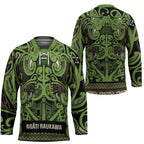 Aotearoa Iwi Ngati Raukawa Hockey Jersey Maori Wharenui House Tribal Pattern