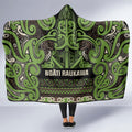 Aotearoa Iwi Ngati Raukawa Hooded Blanket Maori Wharenui House Tribal Pattern
