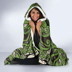 Aotearoa Iwi Ngati Raukawa Hooded Blanket Maori Wharenui House Tribal Pattern