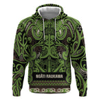 Aotearoa Iwi Ngati Raukawa Hoodie Maori Wharenui House Tribal Pattern