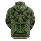 Aotearoa Iwi Ngati Raukawa Hoodie Maori Wharenui House Tribal Pattern