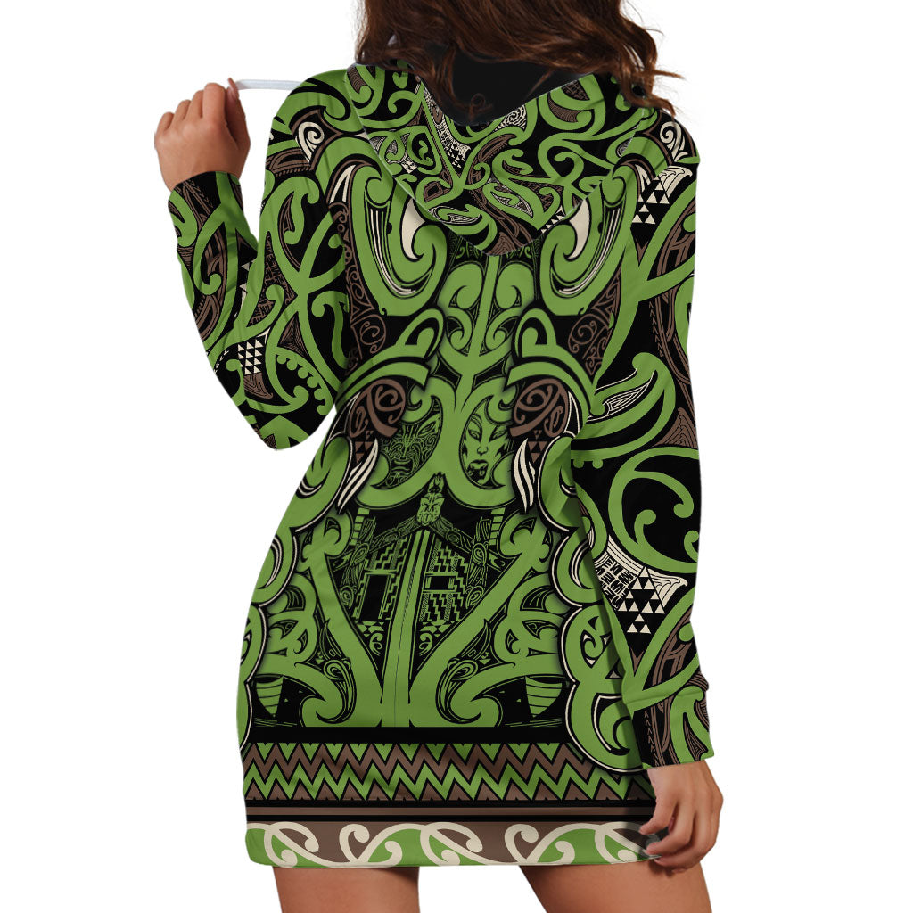 Aotearoa Iwi Ngati Raukawa Hoodie Dress Maori Wharenui House Tribal Pattern