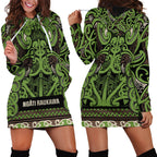 Aotearoa Iwi Ngati Raukawa Hoodie Dress Maori Wharenui House Tribal Pattern